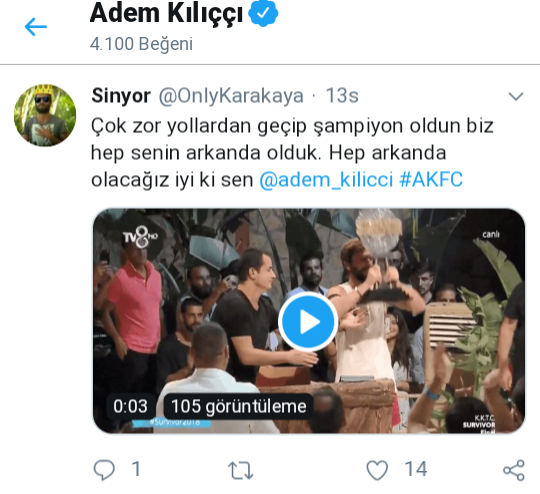 OnlyKarakaya's tweet photo. Teşekkürler adam gibi adam @adem_kilicci #AKFC https://t.co/aZLsDG8KHE
