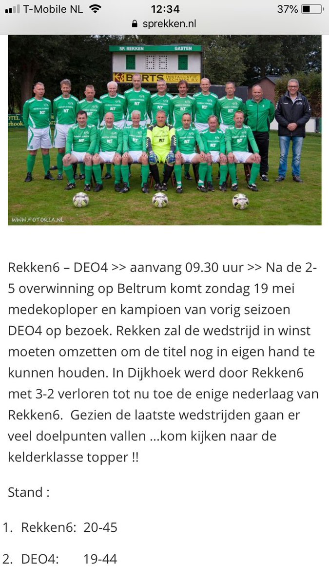 PatBleum's tweet photo. Mooi wedstrijdje voor morgen op t programma ⁦@vvdeo⁩  4e  #d’ran https://t.co/essSnOiREj