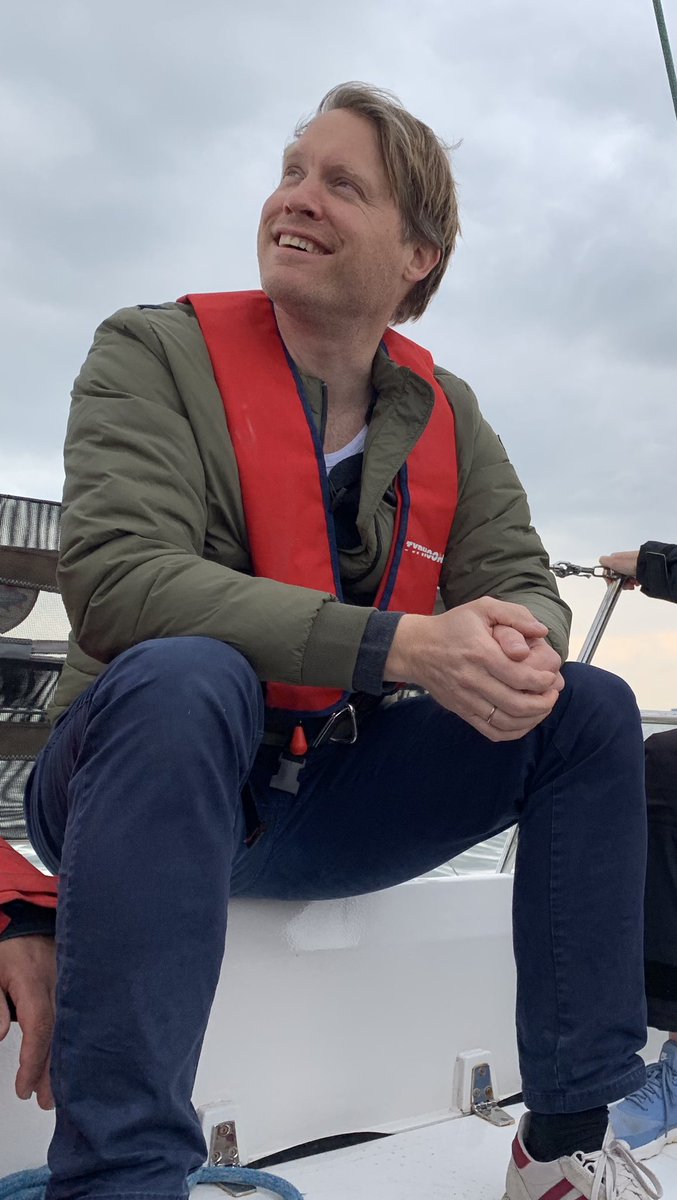 Angelique4real's tweet photo. Taking #OhpenMaverick #sailing Not a lot of wind but plenty of amazing stories of @mark_slats adventures @ggr2018official He has made some adjustments for his next #sailingrace which does allow modern electronics on board #GGR2018 #MarkSlats #Sailing4Cancer #fintech #corebanking https://t.co/RxQop5uIoU