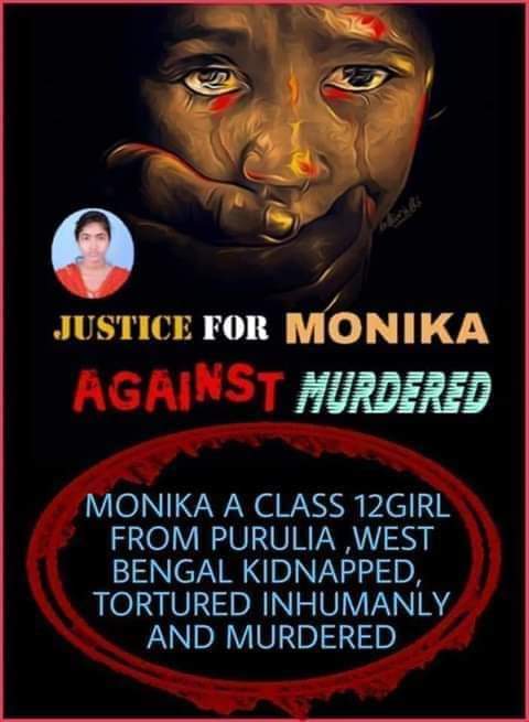 BIDYUTM52895194's tweet photo. Monika mahato rapped &amp; mudered, but police no action #Justice4MonikaMahato https://t.co/dohSPsIVfH