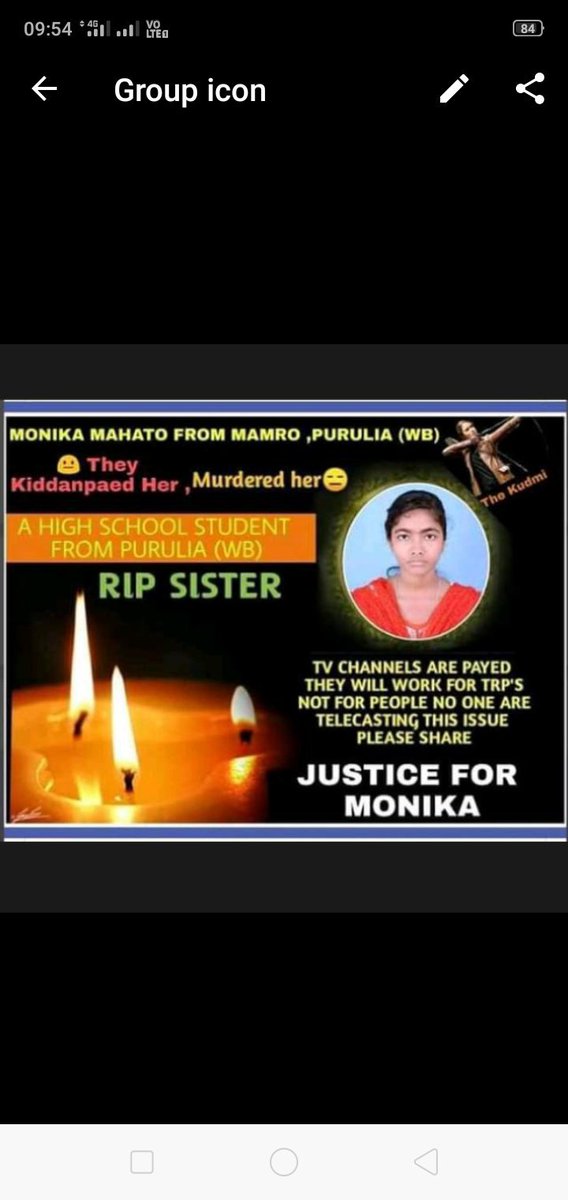 DKudmi's tweet photo. #Justice4MonikaMahato 
@PMOIndia 
@aajtak 
A village twelve class girl was kidnapped and rapped and her body was found after seven days.
But police still now does not take necessary steps. https://t.co/zox1Se069O