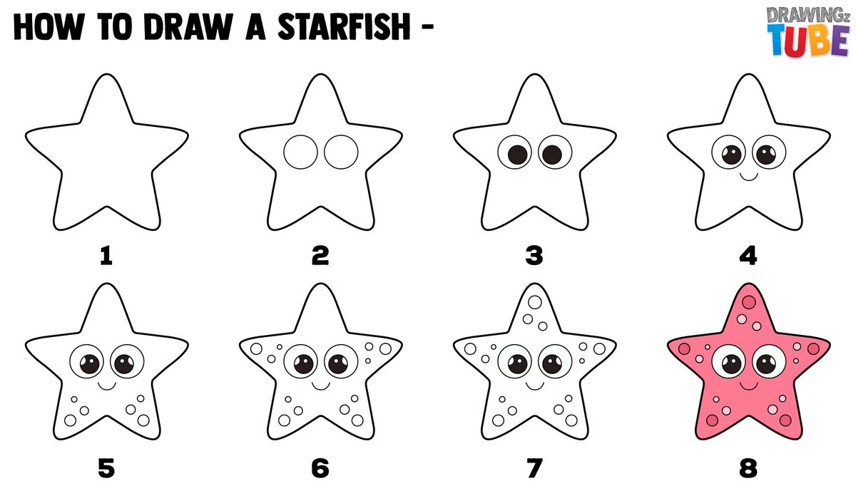How To Draw a Starfish For Kids 
Don't forget to FOLLOW,LIKE,SHARE,COMMENT,SUBSCRIBE to support us…
#DRAWINGzTUBE #draw #drawing #painting #color #paint  #coloring #sketch #art #kids #children #Flowers #sketchbook #illustration #watercolor #fun #sea #baby #Starfish #animals