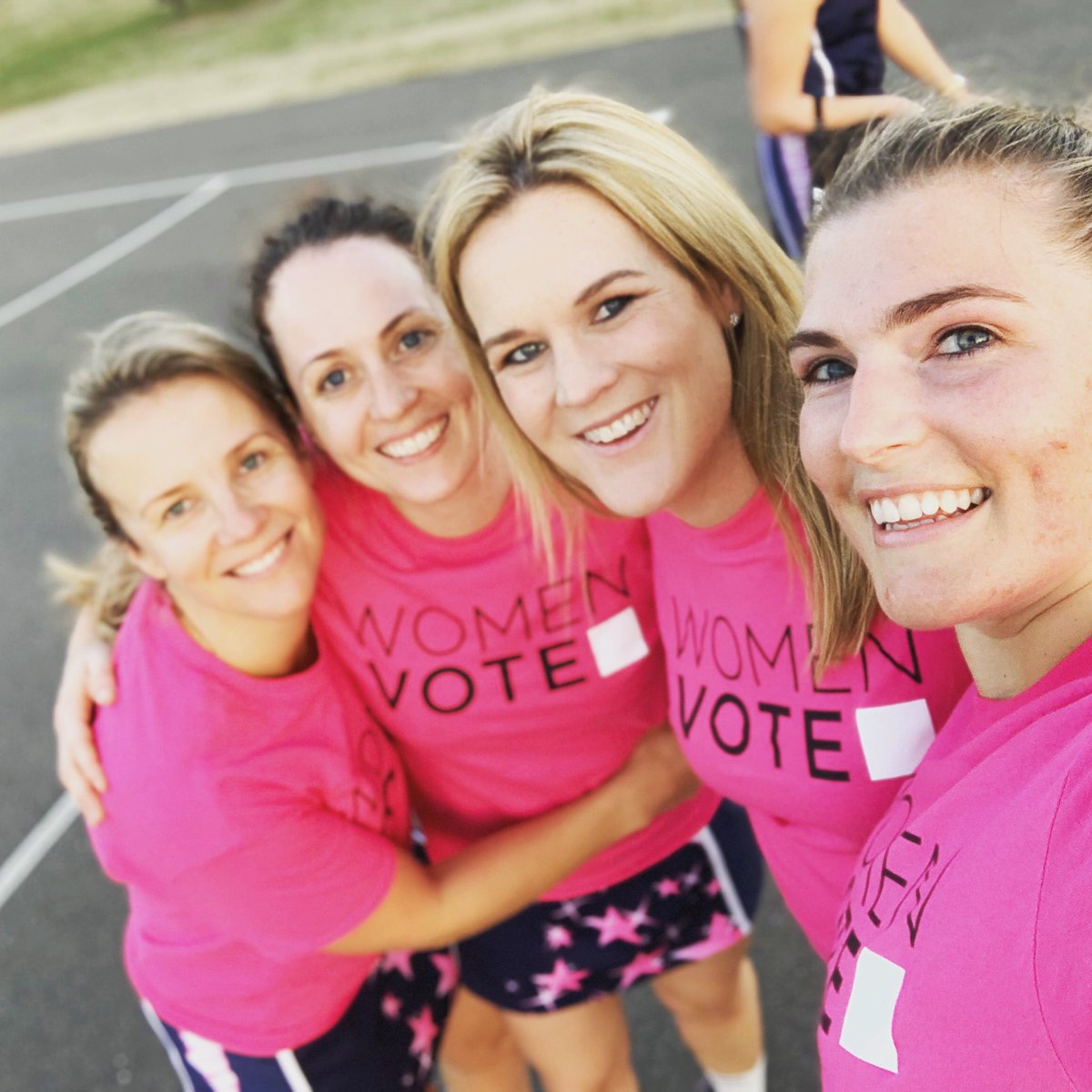 shelleyscott_'s tweet photo. Happy Election Day! We all voted ⁦@WomenVoteAu⁩ https://t.co/9qkB7jYoLW