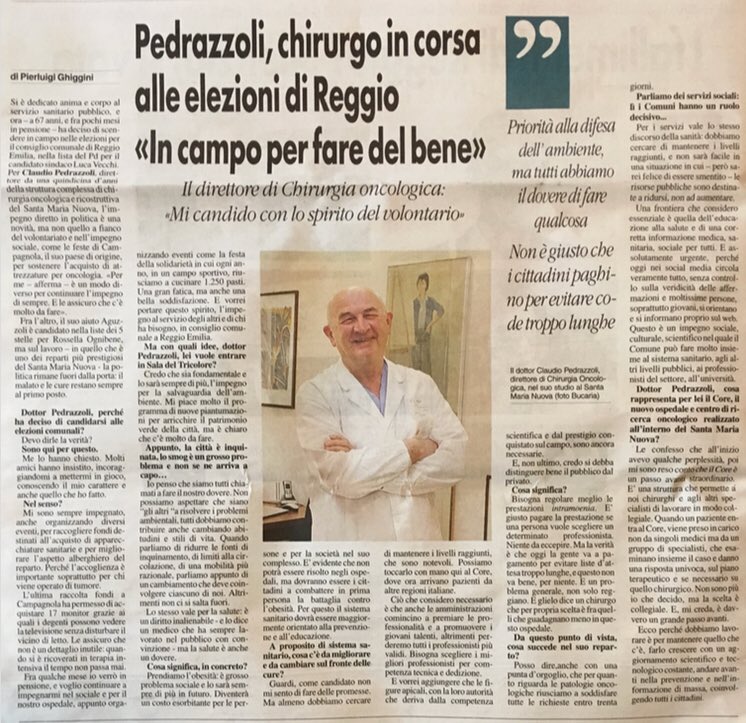 ClaudioPedrazz6's tweet photo. Scendere in campo con tanto impegno civico per #tuttareggio #ReggioEmilia #Buongiornore #comunere https://t.co/9aJQoq1LNO