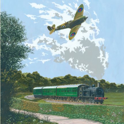 MyTenterden's tweet photo. Watch out for the Spitfire flying over #Tenterden today &amp; Sunday, part of 1940s weekend at Kent &amp; East Sussex Railway/Tenterden Town Station https://t.co/X3kxYOsyU3 flying over Bodiam at 1.55 &amp; Tenterden at about 2.05 - you'll hear it before you see it, such a distinctive sound https://t.co/QHNop06gzR