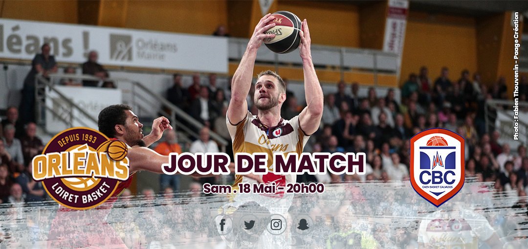 OLB45's tweet photo. 🏀JOUR DE MATCH 🏀
@OLB45 🆚 @CaenBC14
📅Samedi 18 Mai
📍Palais des Sports l Orléans
⌚️20h00
💻Réservez vite vos places ICI : https://t.co/uMAoMIu8X4
#GoOrléans #OLBCBC #ProB https://t.co/iIGYEGIZrJ