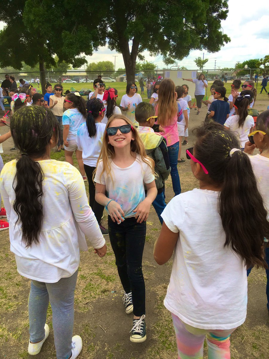 aspears_7's tweet photo. Color Party for working so hard &amp; finishing CAASSP, CAST &amp; all the other testing they’ve completed.  #olivepride https://t.co/a7sboKMDzf