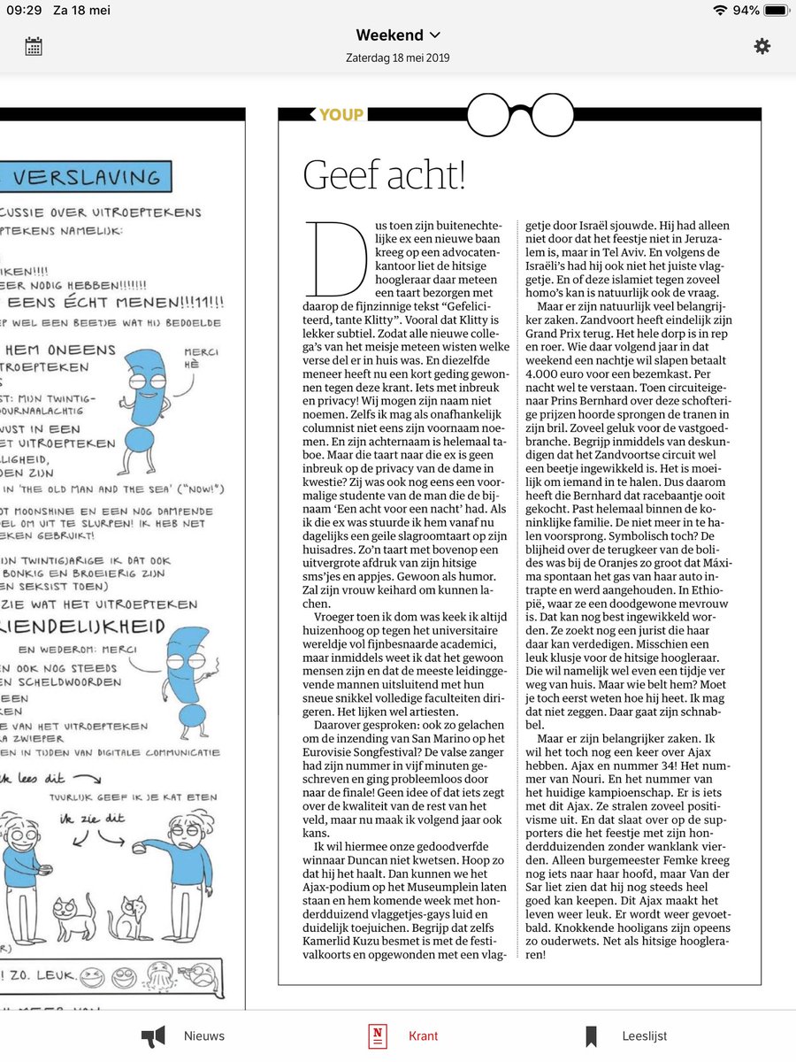 youpvanthek's tweet photo. .@nrc Geef acht!-zaterdag. https://t.co/FuYmH3GhpE