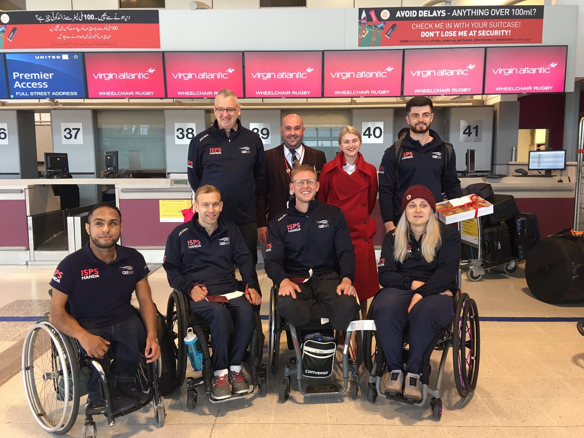 gbwrnews's tweet photo. The team are all checked in and ready to head to USA @LakeshoreFound for the #Fournations 
Huge thanks for excellent customer service @VirginAtlantic Manchester and the continued help from @WgtSport #tokyo2020 https://t.co/y5ltHIBli1