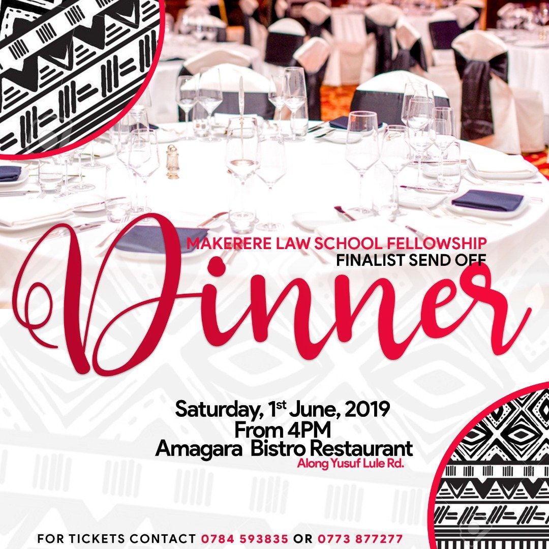 MlsFellowship's tweet photo. We shall be having our #MLSFSendOffDinner on Saturday 1st June at Amagara Bistro Restuarant. Fee is 35k for students and 50k for professionals or advocates. We shall be glad to see you.

#Proverbs31:9 https://t.co/LRsZzAkOCo