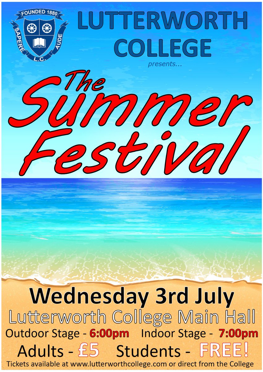 Keep the date free - tickets on sale soon!
😊