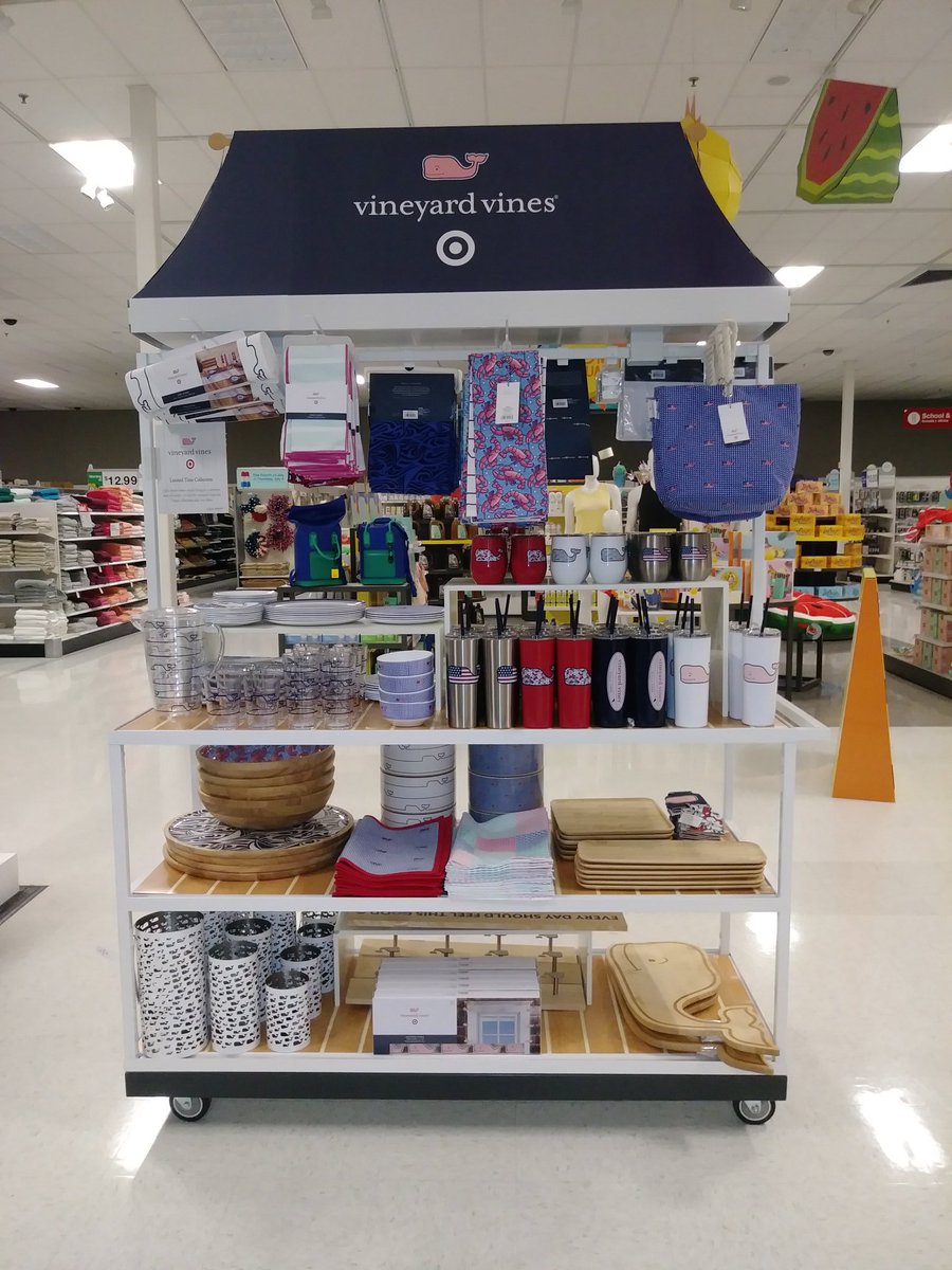 Just got home from setting up the new brand launch...
Vineyards Vines!
So excited with this parntership. There are so many cute items!!
#T2145
#vineyardvinesForTarget 
#SuperTargetDenton