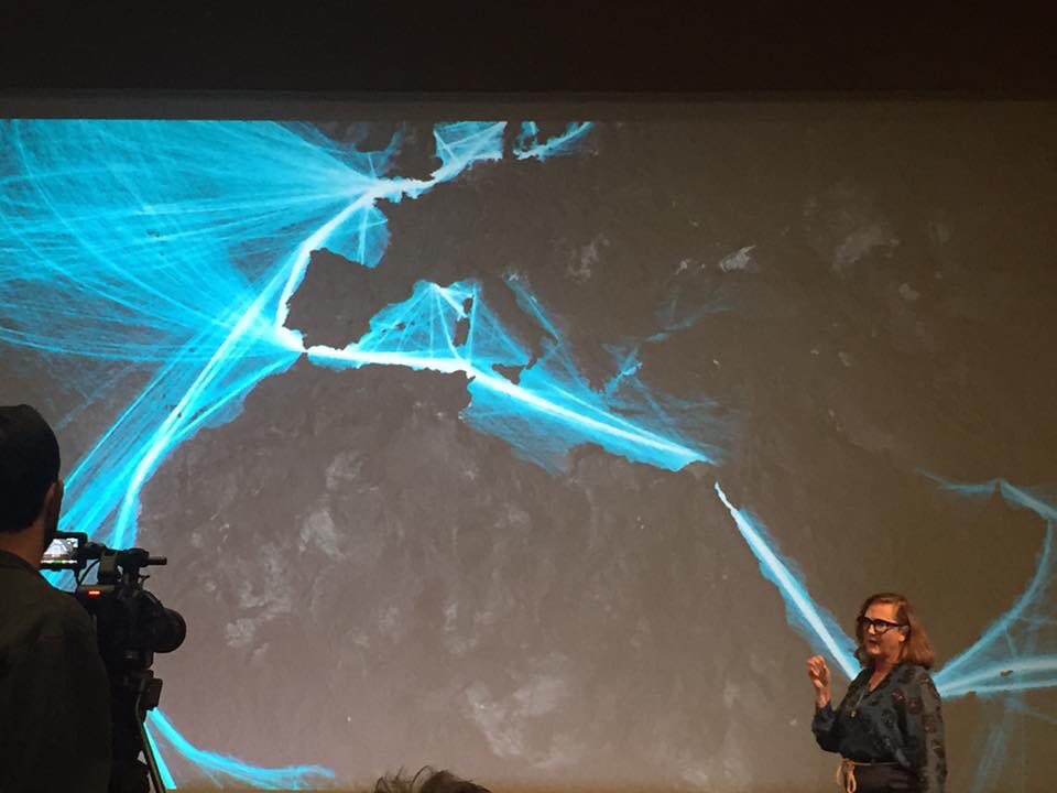 Last session at #EMD2019. Truly amazing performance lecture on ocean sounds ´Sounds too many’ by the formidable Francesca Thyssen-Bornemisza. Stunning. Unbelievable the sort of sound pollution we humans do to the oceans for instance through oil exploration or even shipping.