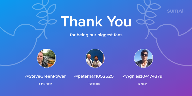 PivotBots's tweet photo. Our biggest fans this week: SteveGreenPower, peterha11052525, Agniesz04174379. Thank you! via https://t.co/xWO1TlqfHL https://t.co/RByyfJSUUQ