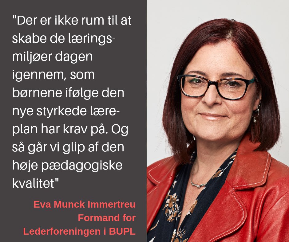 bupldk's tweet photo. Undersøgelse: Der er ikke overensstemmelse mellem ressourcer og eksisterende krav, lovgivning og aftaler, mener 66 procent af lederne i daginstitutionerne. Det er et alvorligt problem og gør det svært udvikle kvalitet og #GodtBørneliv #dkpol #dkpæd  https://t.co/aAhs8E0yWu https://t.co/HVmN3sKXoZ