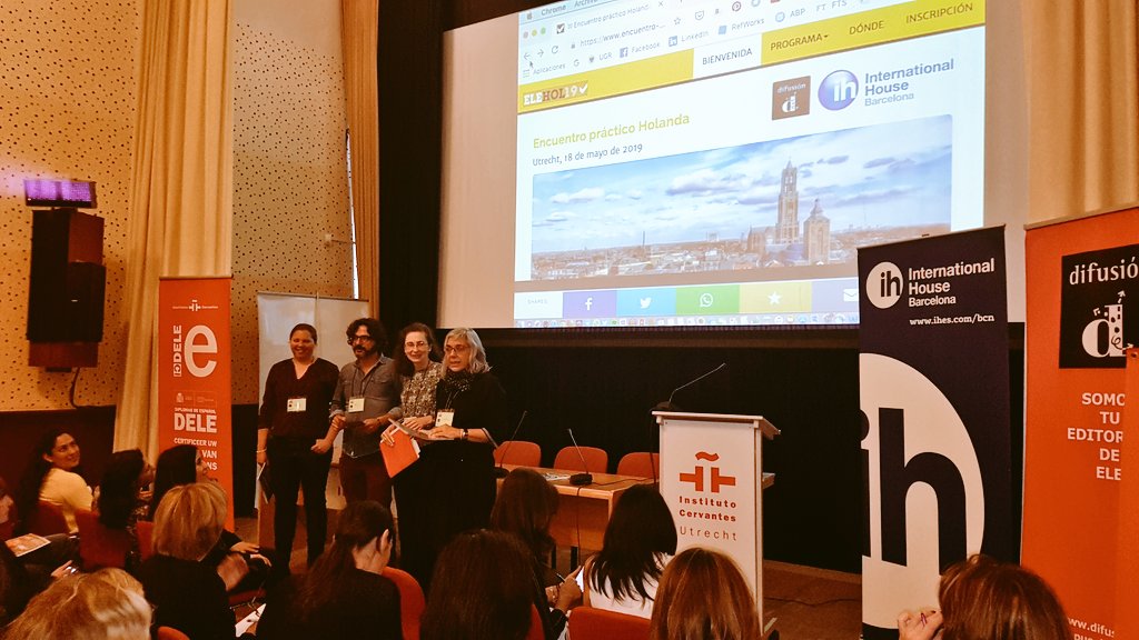 Saludos desde Utrech, donde hoy se celebra el III <a href="/encuentro_ele/">Encuentro Práctico</a> EN la hermosa sede de <a href="/InstCervantes/">Instituto Cervantes</a> junto a @IH_Barcelona y <a href="/difusion_ele/">Difusión Editorial</a>.