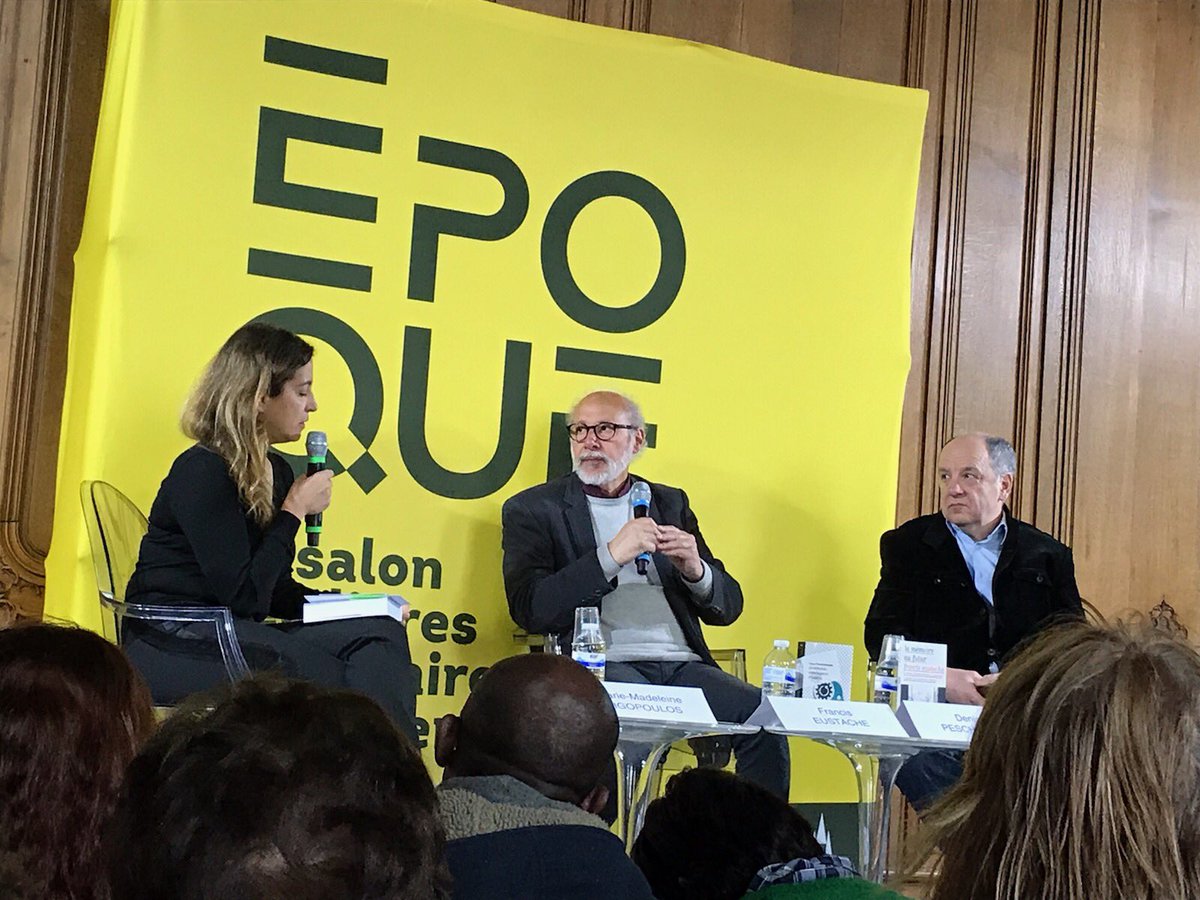 joelbruneau's tweet photo. Premier débat d'Epoque, le Salon des livres de #Caen. La mémoire entre sciences et société avec Denis #Peschanski et Francis #Eustache. https://t.co/mulavh1zd0