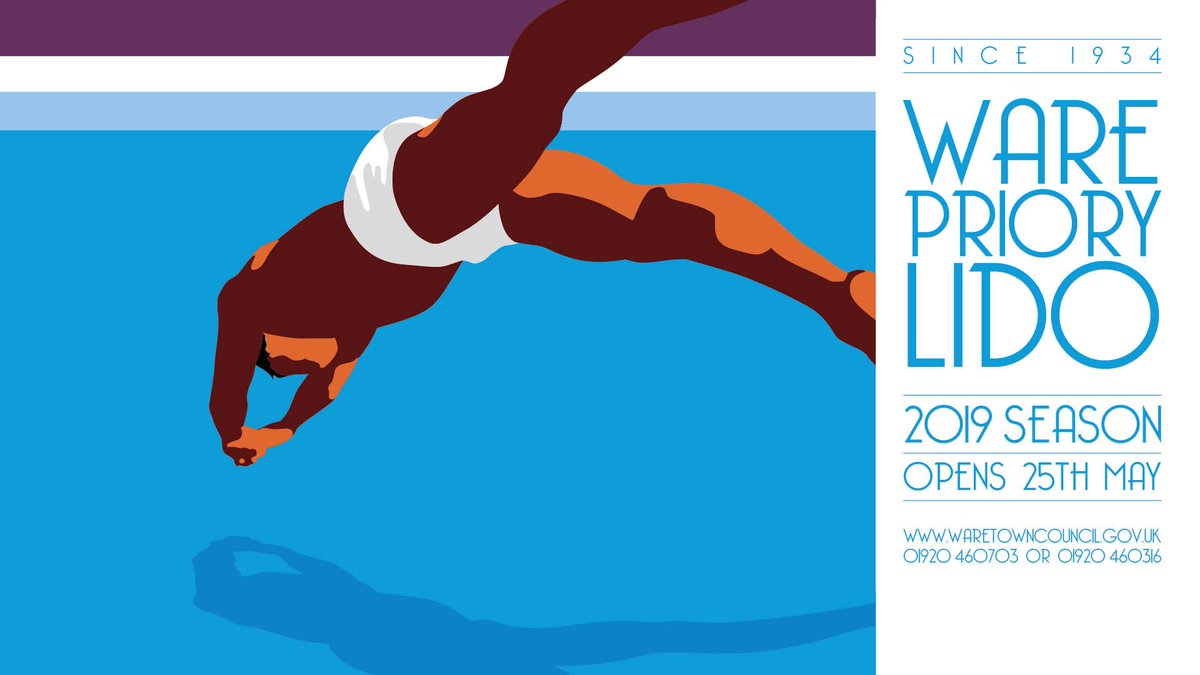 WareLido's tweet photo. 1 week to go....

#WareLido 2019 season splashes off May 25th!!

Have you got your season ticket yet? Season tickets available now with a 5% discount from the @WareTownCouncil Priory offices until May 24th!

They are also ready to take bookings for pool parties! 

#LoveWare 🏊‍♀️🏊‍♂️ https://t.co/gFKK2iA9tB