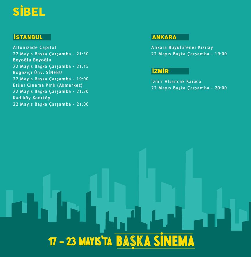 Baska_Sinema's tweet photo. Başka Çarşamba  - KAÇIRMADINIZ: SİBEL

Kaçıranlar için SİBEL, tekrar sinema salonlarında, 22 Mayıs Başka Çarşamba'da!
https://t.co/GchehcspsW

#BaşkaÇarşamba #Sibel #DamlaSönmez #ErkanKolçakKöstendil @SibelFilm @DamlaSonmez @erkankeka https://t.co/RMuyRfW4Xr
