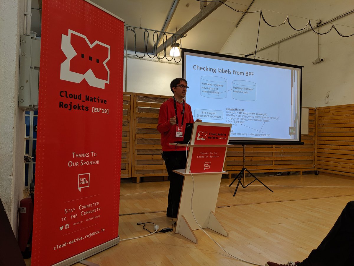 Cloud Native Rejekts (@rejektsio) on Twitter photo Want a flight recorder for your Kubernetes app? <a href="/albcr/">Alban Crequy</a> is introducing traceloop, a retroactive strace-like tool, integrated with Inspektor Gadget.
github.com/kinvolk/tracel… Want a flight recorder for your Kubernetes app? <a href="/albcr/">Alban Crequy</a> is introducing traceloop, a retroactive strace-like tool, integrated with Inspektor Gadget.
github.com/kinvolk/tracel…