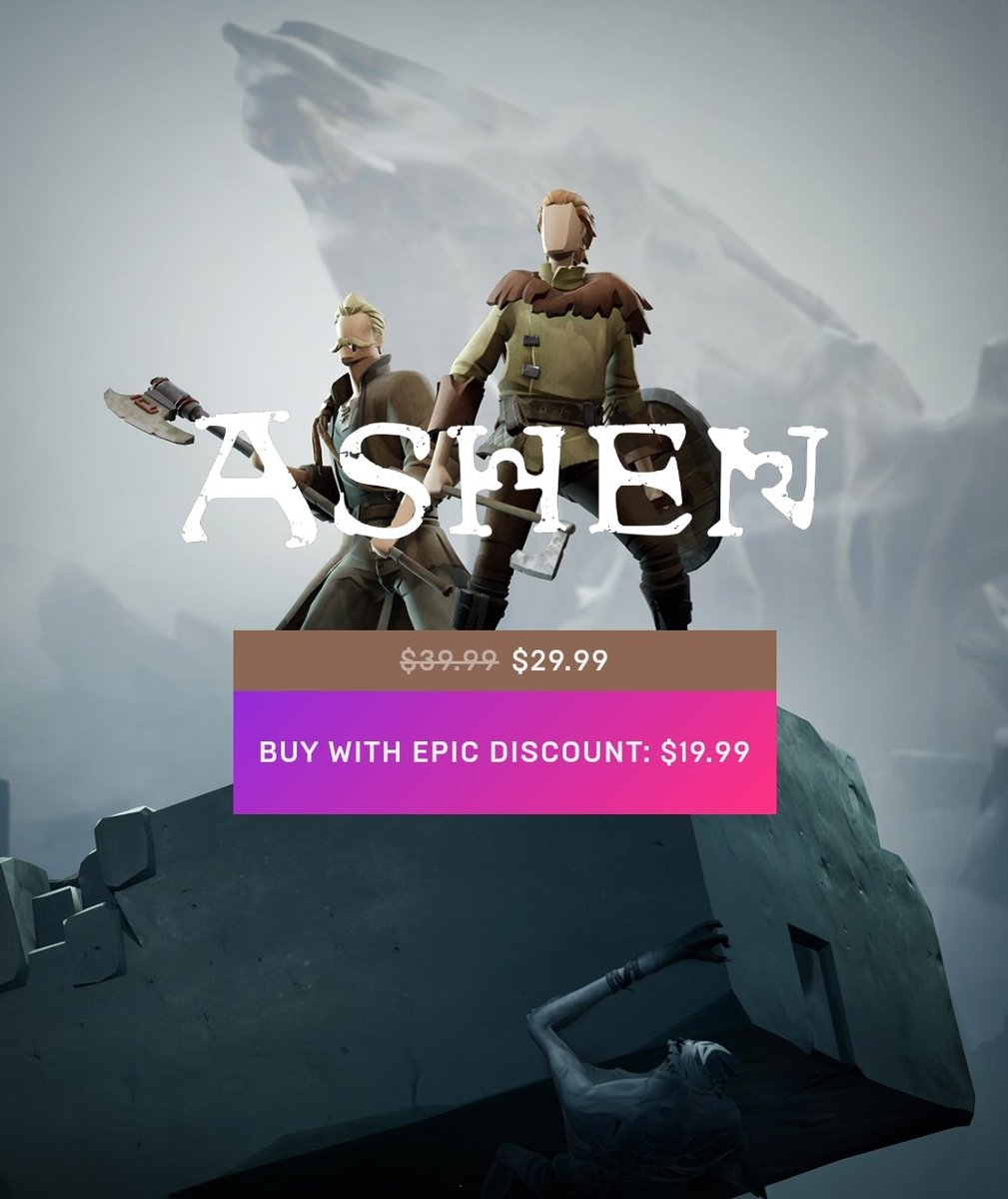 A44 Games - Flintlock (@a44games) on Twitter photo Ashen is 25% off and <a href="/EpicGames/">Epic Games Store</a> are offering an Epic discount of an additional $10 bringing the total to 50% off. The stars have aligned! Ashen is 25% off and <a href="/EpicGames/">Epic Games Store</a> are offering an Epic discount of an additional $10 bringing the total to 50% off. The stars have aligned!