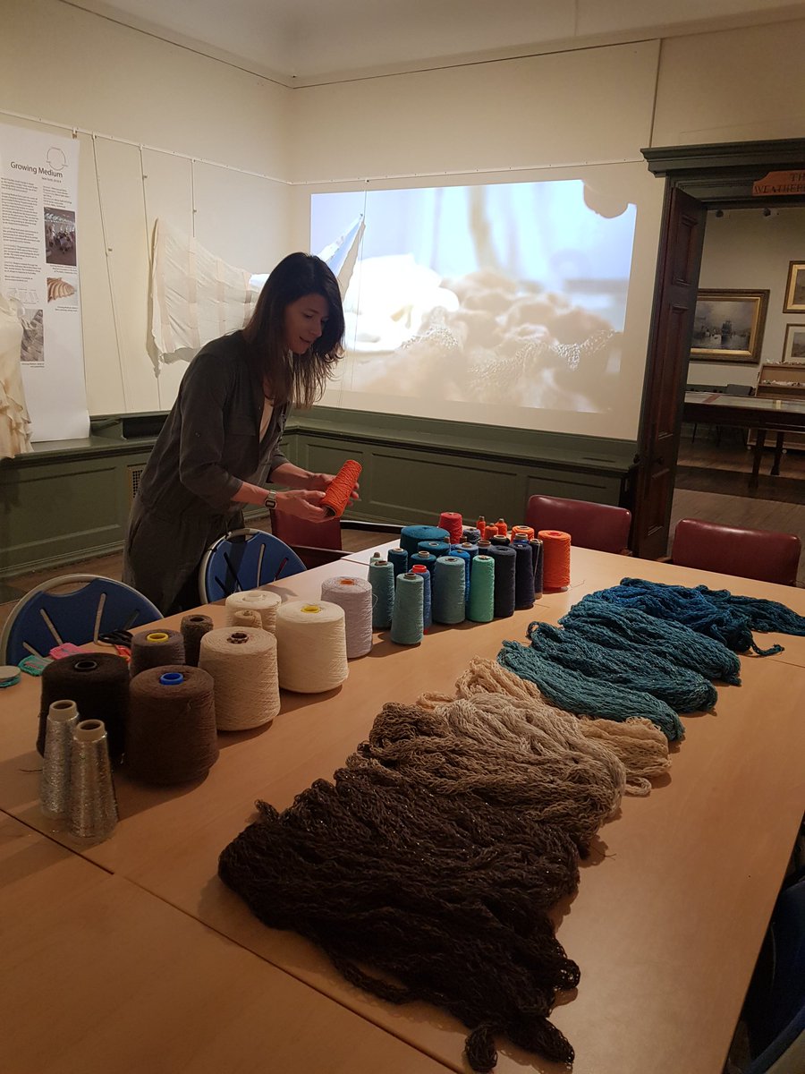 postdigitalknit's tweet photo. Setting up for our workshop @pannett_art today. Join us until 3pm https://t.co/1WFjNHXDds