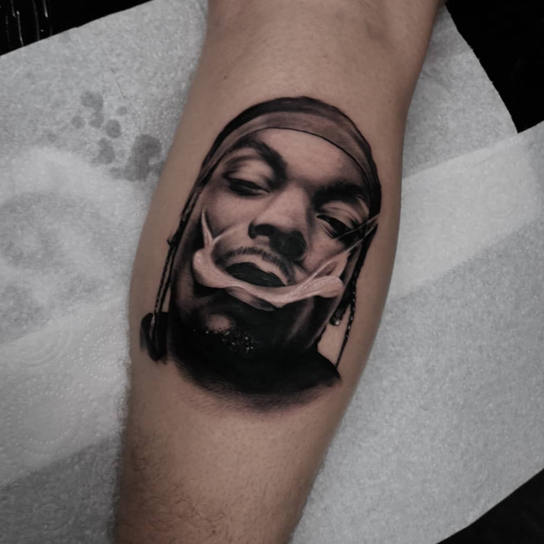 9 Awesome Snoop Dogg Portrait Tattoos  Tattoodo