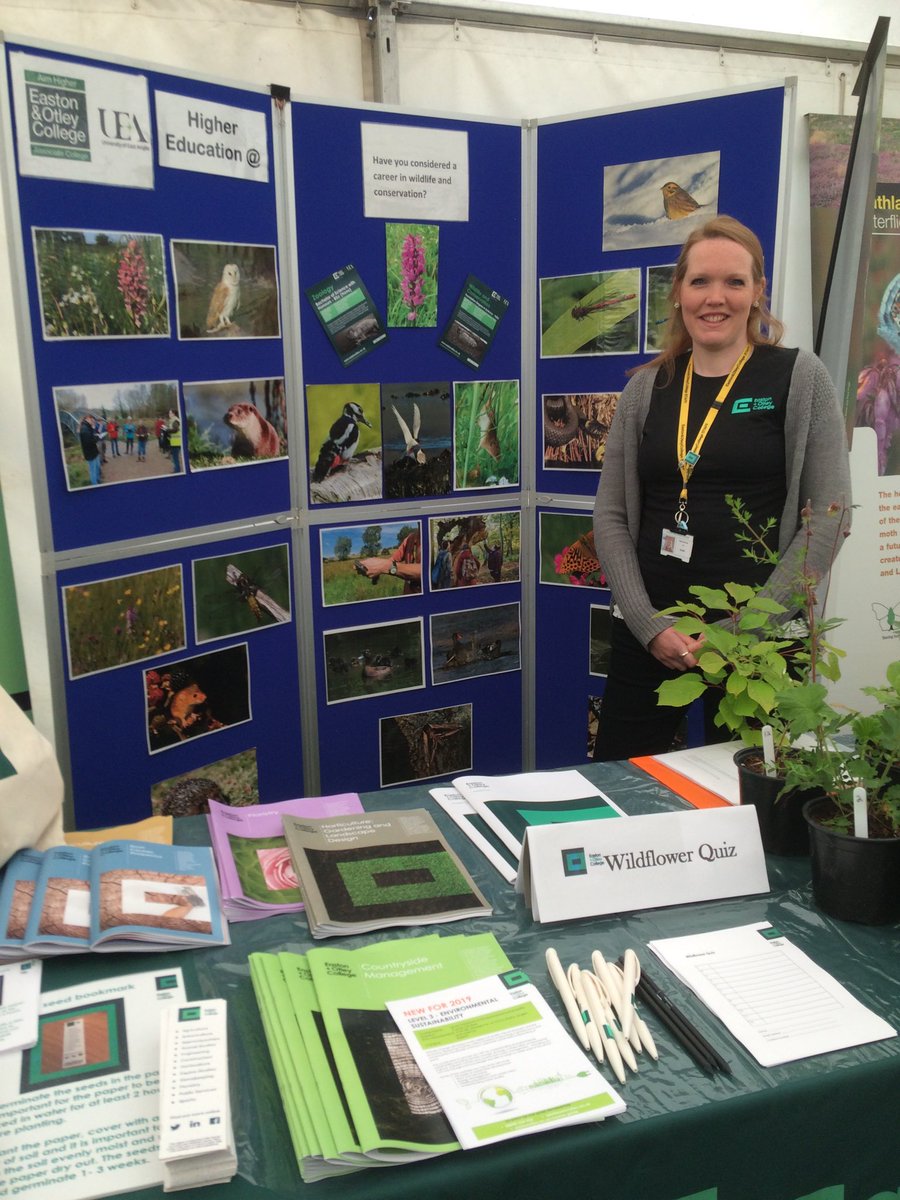 All set up at Pensthorpe Bird and Wildlife Fair 2019 ⁦@EastonOtley⁩ come and try our wildflower quiz