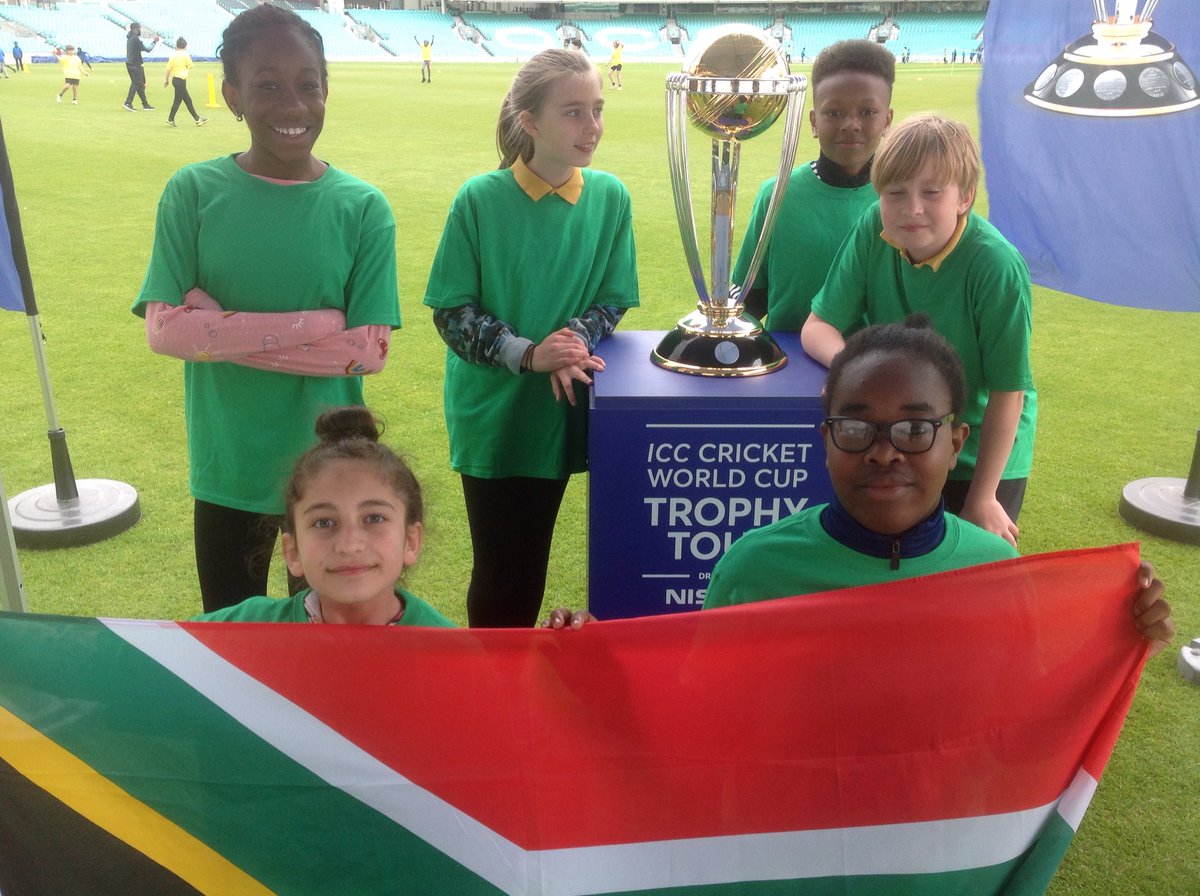 MrShepherdHMPS's tweet photo. To celebrate the start of the Cricket World Cup, children from H.M. got the chance to play cricket on the Oval pitch.
@MrShepherdHMPS https://t.co/c6FQZa9DYa