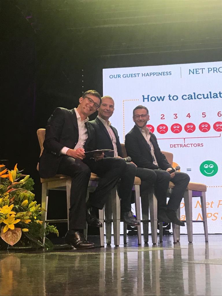 Protagonisti19's tweet photo. @beppecarino Paolo Tolle and Mario Alovisi ready to speak about the happiness we give our customers @costacrociere #protagonistidelmare #ExtraordinaryCosta https://t.co/b7QwddOdgK