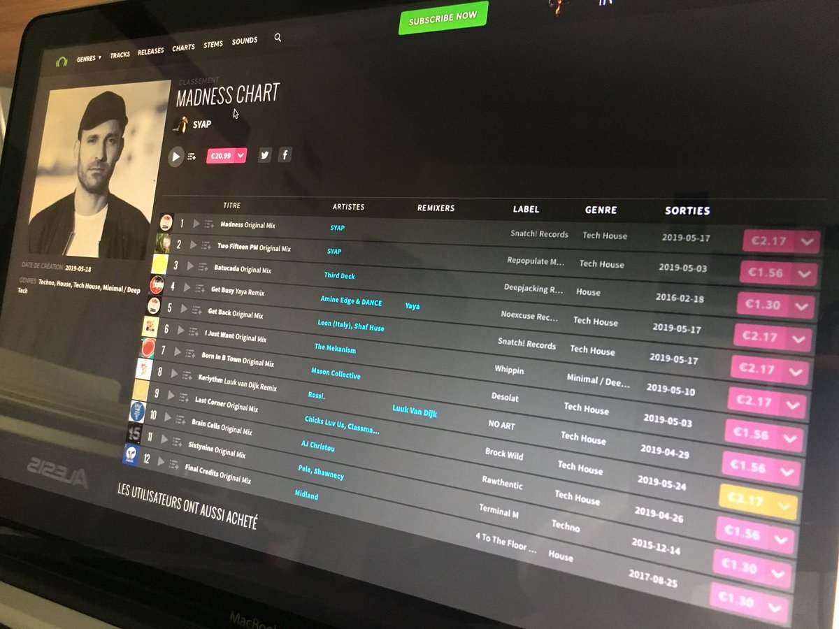 SyapSound's tweet image. New @beatport chart including my release « Madness » on @snatchrecords 🚀

beatport.com/chart/madness-…