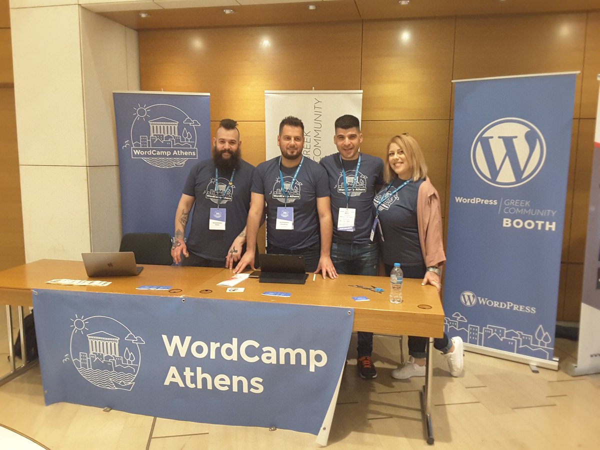WordCamp Athens (@wordcampathens) on Twitter photo Hello WordCampers. The booth and all the members of <a href="/wpgreeceorg/">WP Greek Community</a> have a positive thinking for you, to organize one of the best WordCamps.❤
<a href="/WordCampPT/">WordCamp Portugal</a>, <a href="/wordcampnis/">WordCamp Nis 2019</a>, <a href="/wordcampbristol/">WordCamp Bristol</a> , <a href="/WordCampBari/">WordCampBari</a> , #WordCamp , #WordPress, #WCNIS , #WCLisboa, Hello WordCampers. The booth and all the members of <a href="/wpgreeceorg/">WP Greek Community</a> have a positive thinking for you, to organize one of the best WordCamps.❤
<a href="/WordCampPT/">WordCamp Portugal</a>, <a href="/wordcampnis/">WordCamp Nis 2019</a>, <a href="/wordcampbristol/">WordCamp Bristol</a> , <a href="/WordCampBari/">WordCampBari</a> , #WordCamp , #WordPress, #WCNIS , #WCLisboa,