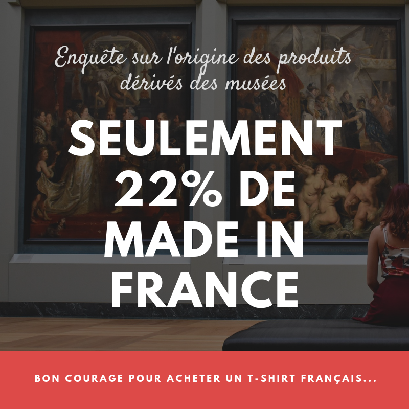 Fimif_fr's tweet photo. Découvrez notre nouvelle enquête sur les produits dérivés des musées
➡️ https://t.co/QfOrpYqiIX

Seulement 22% des produits dérivés vendus sont de fabrication française ! 
Pire, il est difficile d'y trouver un tee-shirt MIF ! 

#madeinfrance #nuitdesmusees #savoirfaire #emploi https://t.co/u8JO11jeme