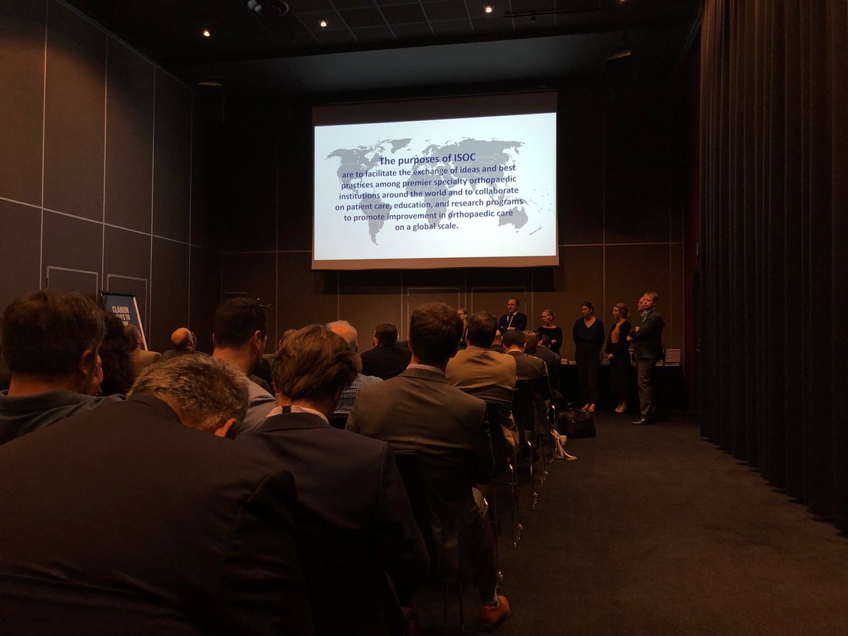 At the ISOC Congress ! Intense networking with some of the best medical facilities in the orthopedics world.