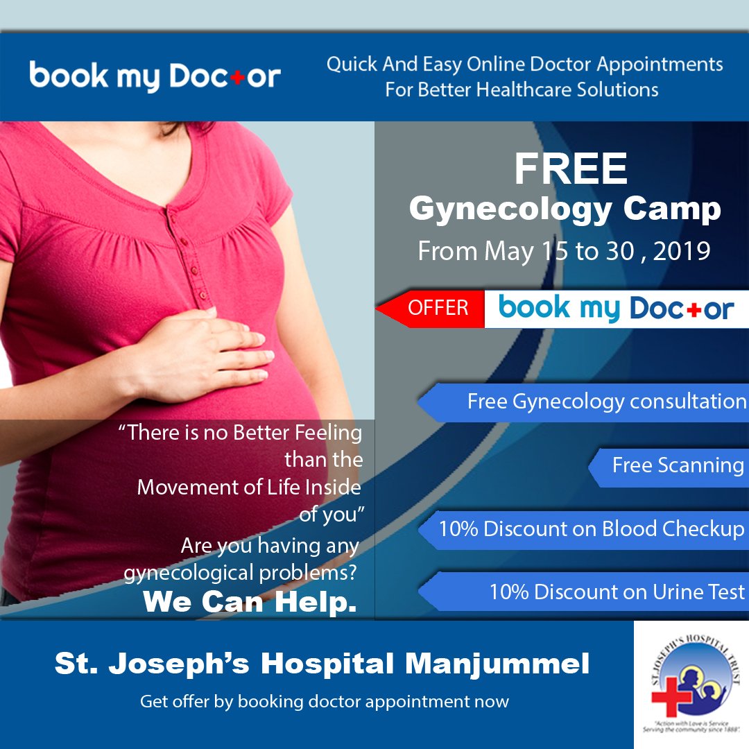 Book My Doctor On Twitter Free Gynecology Camp From May 15 30 2019 Book Gynecologist Dr Annie Mathai With Book My Doctor For Free Consultation Scanning 10 Discounts On Blood Checkup