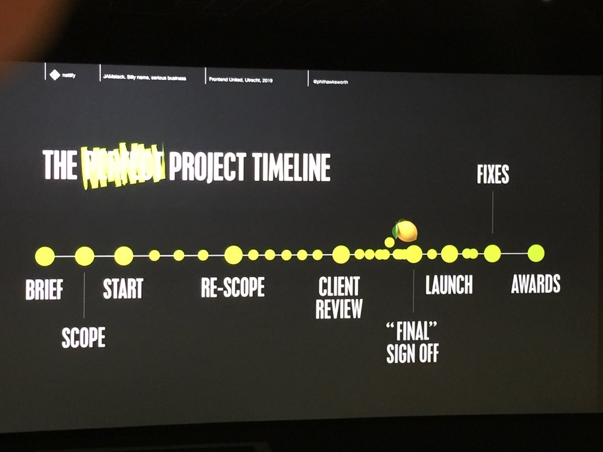 The shit show, our daily story as a developer #FrontendUnited ⁦<a href="/philhawksworth/">philhawksworth.dev 🦋</a>⁩