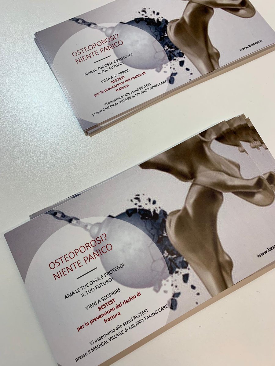 cosmi_francesca's tweet photo. Venite a trovarci! Giochi premi e soprattutto informazione! #Salute #diagn #osteoporosi #diagnosi #innovazione #Milano #MilanTakingCare https://t.co/h0mpuSr2Ar
#Bestest #M2test #MissInAction #WINNER https://t.co/wFm8fSjOzt