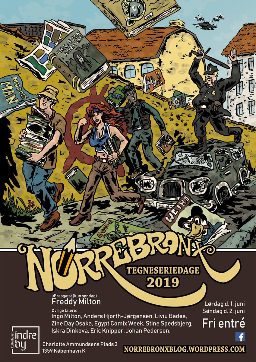 6月1・2日にデンマーク・コペンハーゲンで開催の「NORREBRONX COMICDAYS」 https://t.co/XDlbNAfRan に@ZINEDAYOSAKA の一部として参加します。色んな国のいろんなのがあります! 