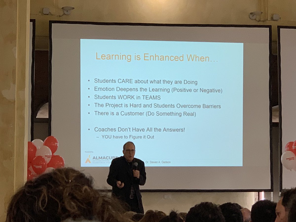 Work on something you care about with Dr. Steven A Gedeon #startupdaybologna #startupday2019 #eventsbologna <a href="/almacube/">Almacube</a>