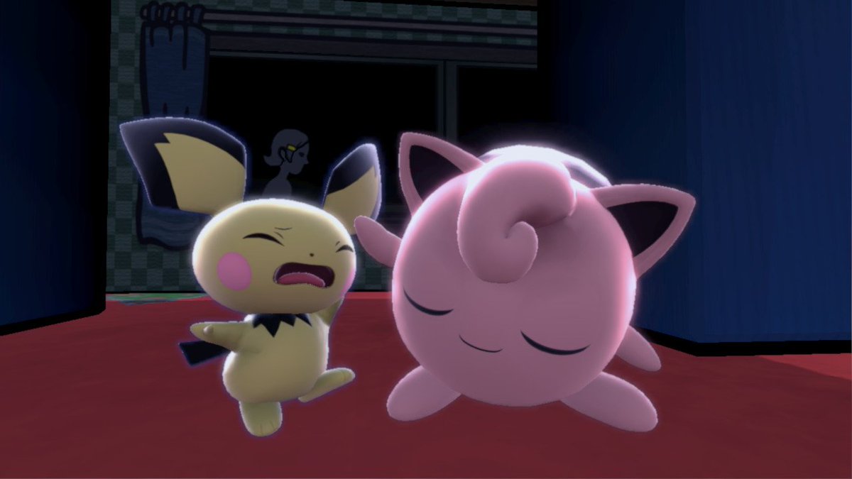 プリン「ピチュー、もう夜ぷり。早く寝なさいぷり」 #スマブラ画 