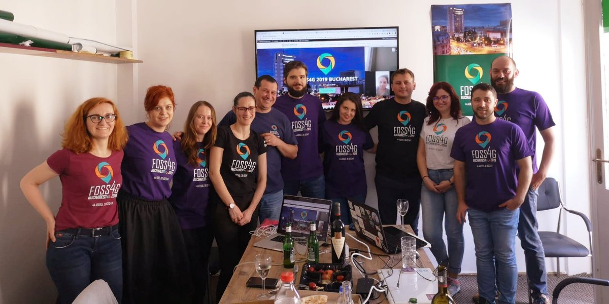 foss4g's tweet photo. Whether we're in Bucharest, Valcea, Frascati or Belgrad, we enjoy working even on Saturdays. We're cooking ideas for an awesome #foss4g2019 and hope to see and meet as many of you in August, in Bucharest for our #foss4g event! https://t.co/kVbrr041vM