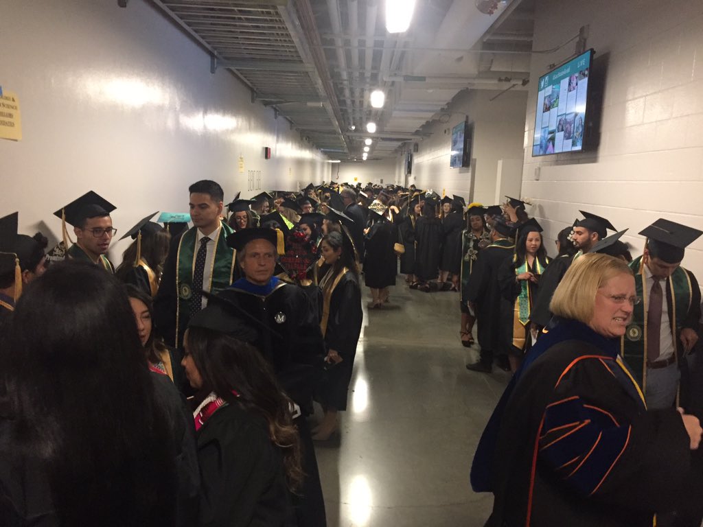 #SacStateGrad Waiting to walk