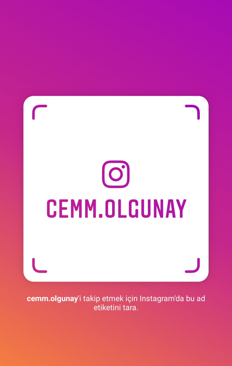 Instagram'da beni takip et! Kullanıcı adı: cemm.olgunay
instagram.com/cemm.olgunay?r…