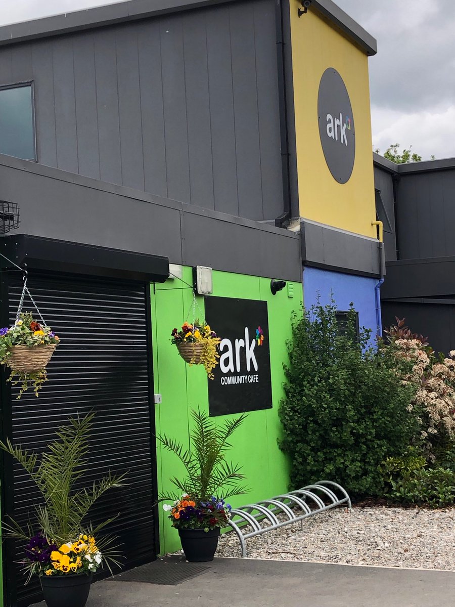 Today we’re at the ark community cafe! Showing scouting to a whole new community :)