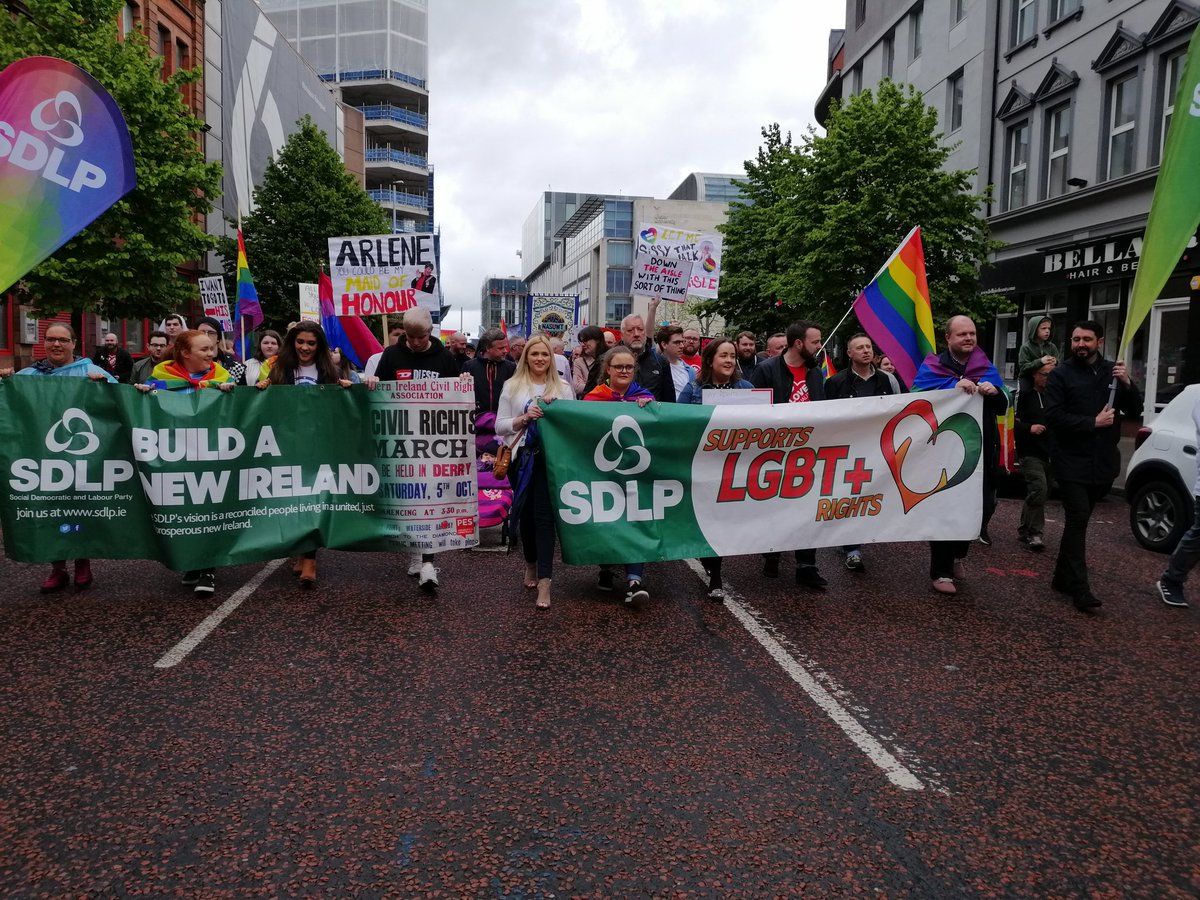 SDLPlive's tweet photo. Fantastic afternoon at the Marriage Equality march in Belfast.

All citizens must be treated equally under the law. ❤️💚💛💜💙 https://t.co/50MmkfSFU8