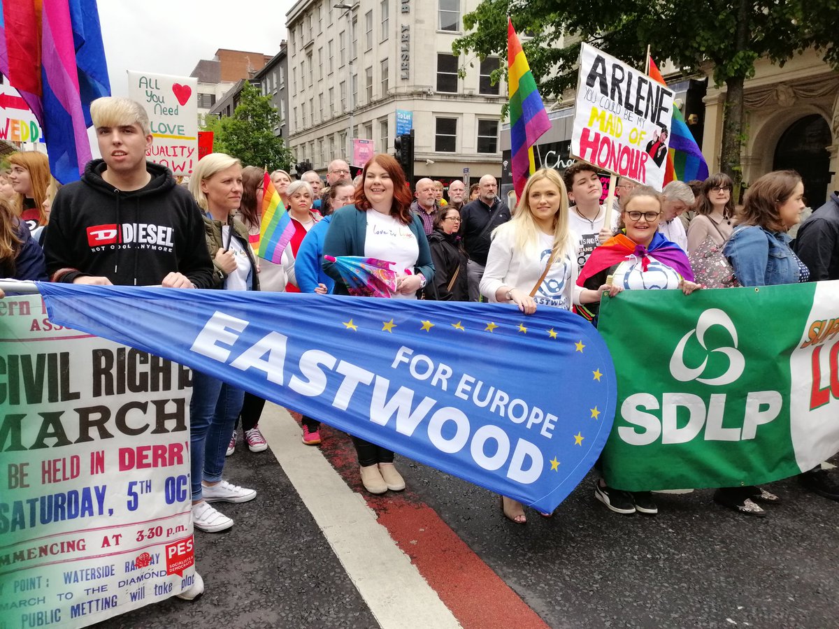 SDLPlive's tweet photo. Fantastic afternoon at the Marriage Equality march in Belfast.

All citizens must be treated equally under the law. ❤️💚💛💜💙 https://t.co/50MmkfSFU8