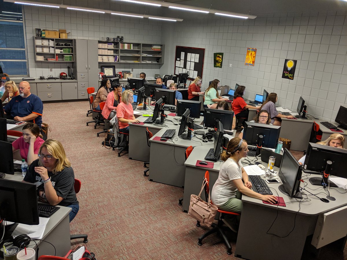 sbroyster's tweet image. What are your teachers doing on the last Saturday of the school year? These @opelikaschools teachers are taking their Google certification test. I&apos;m so proud of the collaboration and growth of these educators over the last 10 weeks. #AmazingEducators #OpelikaEdTech