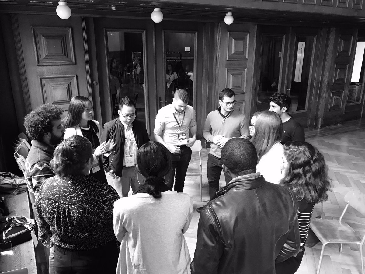 Stairwells, windowsills, quiet (and not so quiet) corners... wherever they can find a space, future leaders in healthcare, both doctors and nurses, are together exploring ways to get their voices heard and make a difference. Exactly as it should be. #preWHA #WHA72