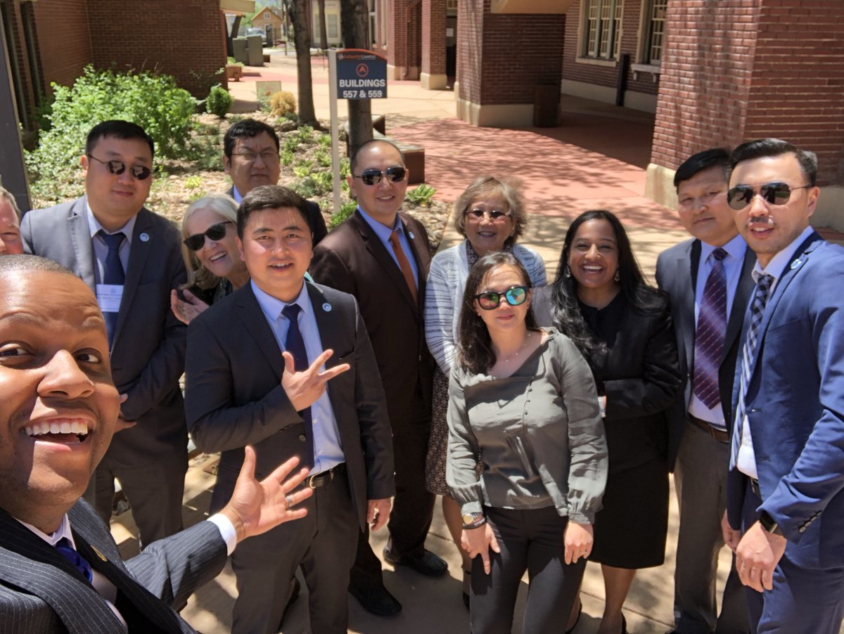 mast3rma5on7's tweet photo. It was an honor to be part of the conversation with Mongolian Delegation regarding the future of cybersecurity. Making the world safer through cybersecurity. Thank you for the chocolate. #PikesPeakSBDC #ThanksAikta #ColoradoSBDC #ColoradoSpringsCyber #SBDCTechSource #CityOfCOS https://t.co/IyEC8sHiWc