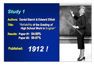 In 1912 we knew that grading practices were UNRELIABLE! So why do they persist over 100 years later! 
<a href="/tguskey/">Thomas Guskey</a> 

tguskey.com/wp-content/upl…      #grading